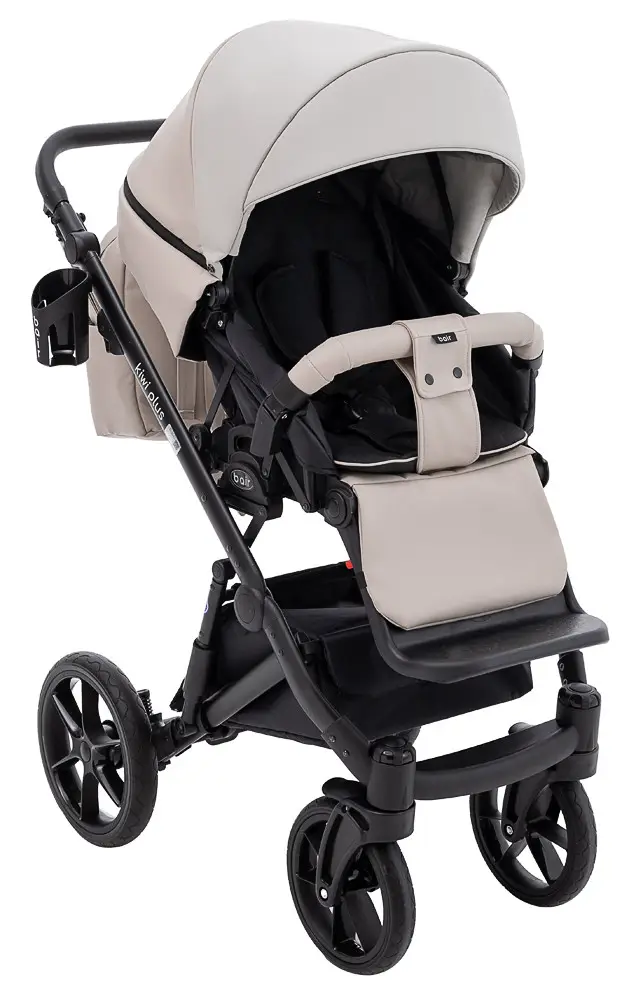 Коляска 2 в 1 Bair Kiwi Plus ECO BKP-32/33 бежевый/капучино